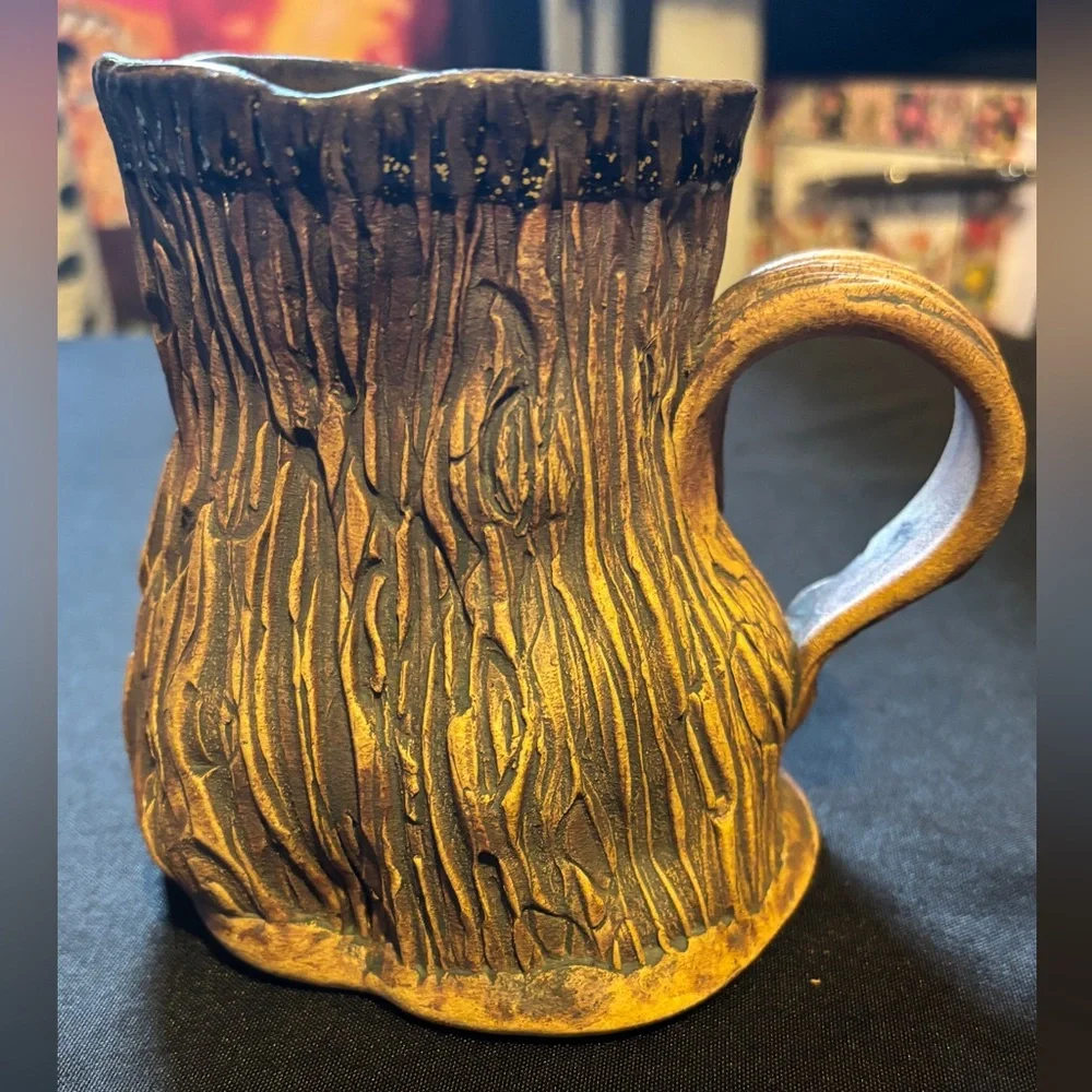 Set of two Oregon stump cups handmade